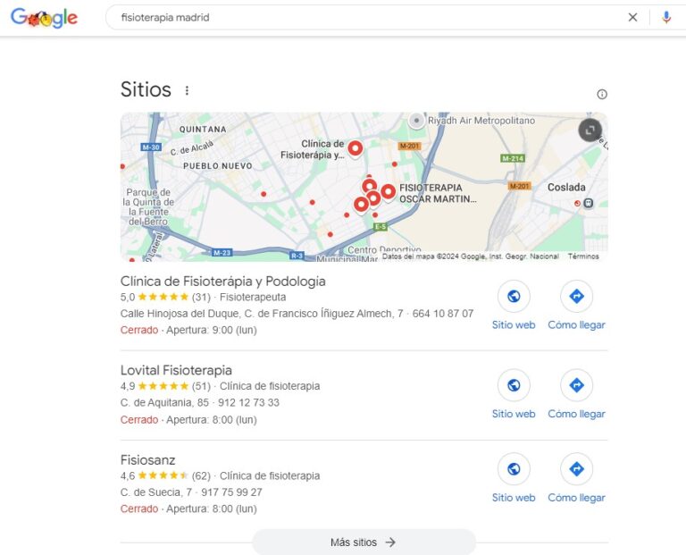 local pack resultados organicos en serps visitar